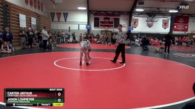 Quarterfinal - Carter Arthur, Camp Point Youth Wrestling vs Jaxon Lohmeyer, CHAMPIONS WRESTLING