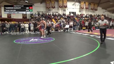 285 lbs Semifinal - Kameron Hazelett, Lowell vs Alex Taylor, Mount Vernon