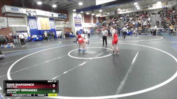 106 lbs Champ. Round 1 - Anthony Hernandez, Santa Ana vs Davis Shaposhnick, Great Oaks