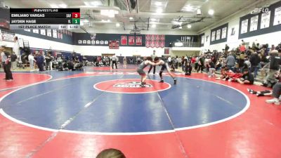 140 lbs 1st Place Match - Emiliano Vargas, Savanna vs Jayden Hage, Yorba Linda
