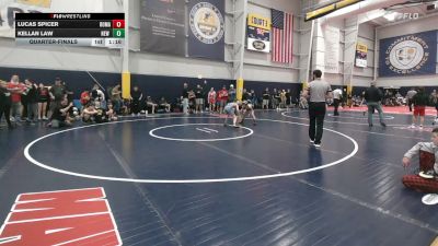 85 lbs Quarterfinal - Lucas Spicer, Romansville vs Kellan Law, New Hope