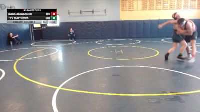 157 lbs Champ. Round 2 - Ty Matthews, Canby vs Izaak Alexander, Nelson