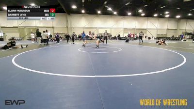 150 lbs Quarterfinal - Elijah Peterson, MOJO Mulisha 14U vs Garrett Lynn, Shelton Wrestling Academy 14U