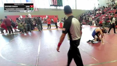 120 lbs Quarterfinal - Stephen Garcia, El Paso vs Alejandro Hernandez, El Paso Irvin