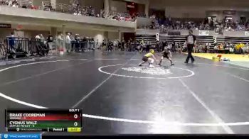 45 lbs Quarterfinals (8 Team) - Cygnus Walz, Staples-Motley vs Drake Cooreman, Wabasso