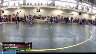 138 lbs Cons. Round 2 - Lucas Hansen, DeKalb County Wrestling Club vs Carter Van Horn, Indiana