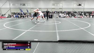 285 lbs Round 1 (8 Team) - Mark Effendian, Pennsylvania vs Trent Warner, Iowa