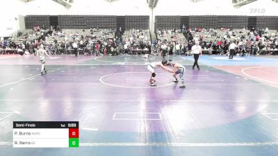 63-M lbs Semifinal - Philip Burns, MarcAurele Youth vs Ronin Barro, Barn Brothers