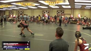 75 lbs Round 4 (6 Team) - Brynn Cunningham, MGW- Bangster Berry vs Abby Guzzo, MGW-Radical Skadattle