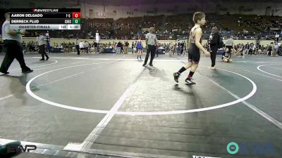 85 lbs Quarterfinal - Aaron Delgado, F-5 Grappling vs Derreck Flud, Checotah Matcats