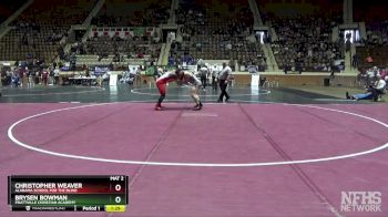 1A-4A 190 3rd Place Match - Brysen Bowman, Prattville Christian Academy vs Christopher Weaver, Alabama School For The Blind