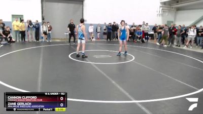 152 lbs Rr2 - Zane Gerlach, Avalanche Wrestling Association vs Cannon Clifford, Chugach Eagles Wrestling Club