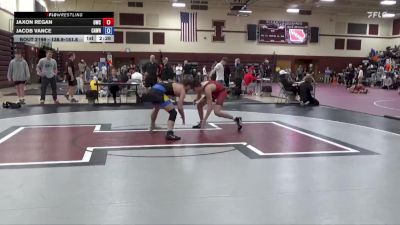 138.9-151.8 Champ. Round 2 - Jaxon Regan, Outlaw Wrestling Club vs Jacob Vance, CAVEMAN WRESTLING