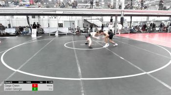 140A lbs Semifinal - Gage Owen, Mdmaniacs/south Carroll vs Julian George, Christian Brothers Academy