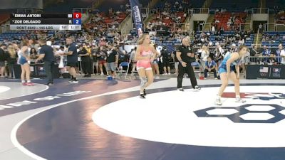 145 lbs Cons. Semis - Emma Antoni, Minnesota vs Zoe Delgado, Florida