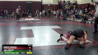 J-9 lbs Round 1 - Ezra Brown, Indee Mat Club vs Paizley Graham, East Buchanan Mat Club