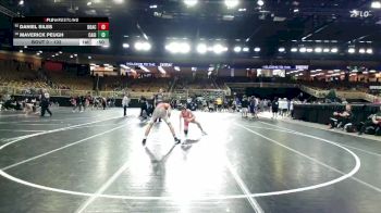 132 lbs Cons. Round 2 - Daniel Siles, Doral Academy vs Maverick Peugh, Cardinal Gibbons