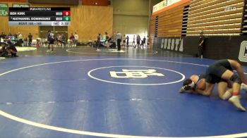 165 lbs Cons. Round 4 - Ben Kirk, Moorpark College vs Nathaniel Dominguez, Moorpark College