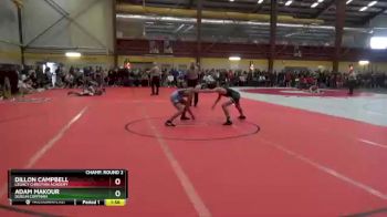 120 lbs Champ. Round 2 - Dillon Campbell, Legacy Christian Academy vs Adam Makour, Dublin Coffman