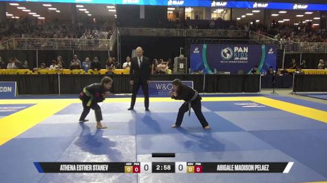 Abigale Madison Pelaez vs Athena Esther Stanev 2025 Pan Kids Jiu-Jitsu IBJJF Championship