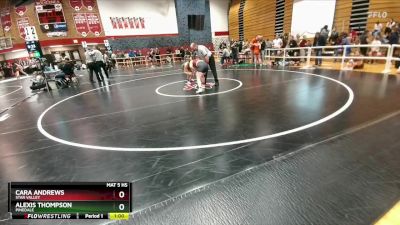 140 lbs Cons. Round 4 - Alexis Thompson, Pinedale vs Cara Andrews, Star Valley