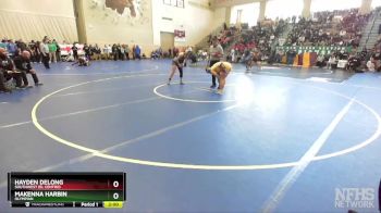 133 Girls Quarterfinal - Makenna Harbin, Olympian vs Hayden DeLong, Southwest (El Centro)