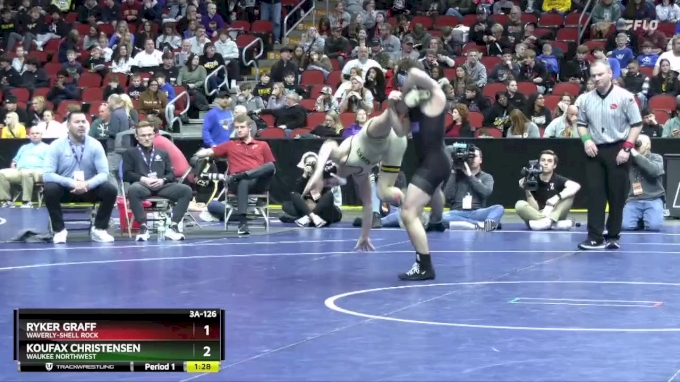 3A-126 lbs Semifinal - Koufax Christensen, Waukee Northwest vs Ryker ...