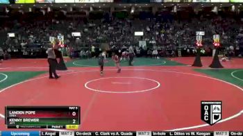 100 lbs Champ. Round 1 - Kenny Brewer, JRP1 vs Landen Pope, SWEA