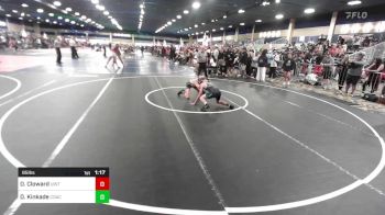 95 lbs Round Of 16 - Drayger Cloward, Uintah vs Deagan Kinkade, Coachella Valley WC