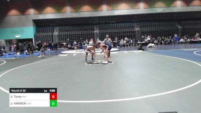 190 lbs Round Of 32 - Vinicius Tome, Stone Ridge Christian vs JHETT HARBER, Lowry