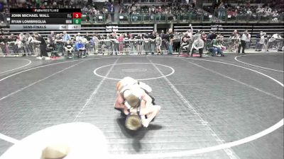 100 lbs Semifinal - John Michael Wall, F.l.o.w. vs Ryan Lombreglia, Iron Horse
