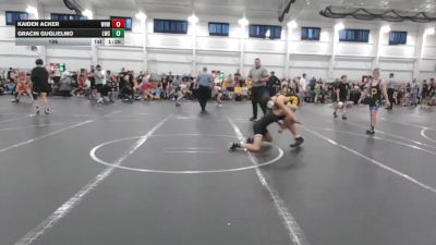 106 lbs Round 2 (4 Team) - Kaiden Acker, West Virginia Wild vs Gracin Guglielmo, Leps WC