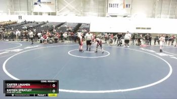 122 lbs Cons. Round 1 - Kayden Spratley, Club Not Listed vs Carter Linamen, Club Not Listed