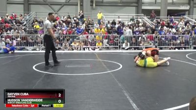 145 lbs Champ. Round 1 - Dayven Cuba, Abilene vs Hudson Vanderweide, Bobcat Wrestling Club