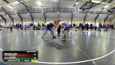 184 lbs Cons. Round 2 - Kyle Snider, Unattached-Kent State vs Richard Legg, Ashland University