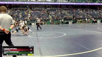 3A 132 lbs Champ. Round 1 - Logan Mitchell, Union Pines vs Gavin Cryderman, Enka