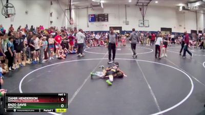 45/50 Round 1 - Zamir Henderson, Summerville Takedown Club vs Enzo Davis, Unattached