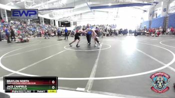 150 lbs Round 2 - Braylon North, Team Lightning Wrestling Club vs Jace Canfield, Paola Wrestling Club