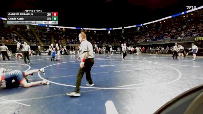 145 lbs Quarterfinal - Gabriel Paraniuk, Central Valley vs Colin Kehs, Spring-Ford