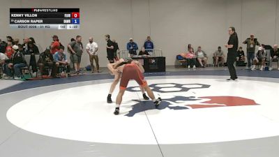 51 kg Cons. Sub-rd Of 32 - Kenny Villon, Florida vs Carson Raper, Darkhorse Wrestling