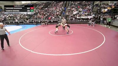 3A 138 lbs Champ. Round 1 - Kabryn Whiting, Union vs Giovanni Bjarnson, North Sanpete