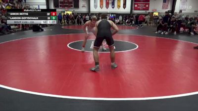 120 lbs 1st Place Match - Simon Bettis, Eddyville-Blakesburg-Fremont vs Landon Gottschalk, Dubuque Hempstead