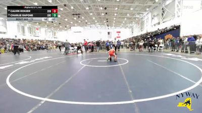 71 lbs Cons. Round 3 - Calvin Rokjer, Shaker Youth Wrestling vs Charlie Rapone, LeRoy Wrestling Club