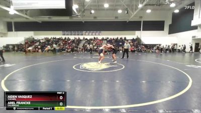 165 lbs Cons. Round 2 - Arel Francke, Calabasas vs Aiden Vasquez, Yucaipa