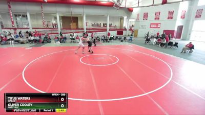 285 lbs Semifinal - Titus Waters, Wabash vs Oliver Cooley, Maryville