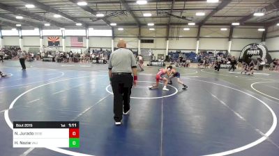 95 lbs Semifinal - Noah Jurado, Desert Dogs WC vs Hayden Nozie, Valiant College Prep