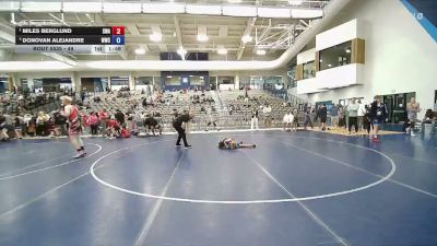 49 lbs Semifinal - Miles Berglund, Sanderson Wrestling Academy vs Donovan Alejandre, Northside Wrestling Club