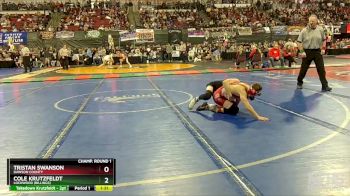 A - 126 lbs Semifinal - Tristan Swanson, Dawson County vs Cole Krutzfeldt, Lockwood (Billings)