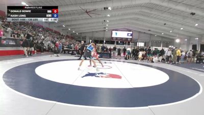 138 lbs Champ. Rd Of 16 - Donald Bowie, Warren Wrestling Academy vs Kash Long, Bear Cave Wrestling Club