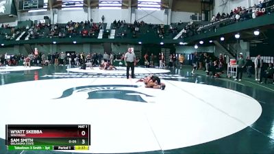 125 lbs Cons. Round 2 - Sam Smith, Oklahoma State vs Wyatt Skebba, Wisconsin